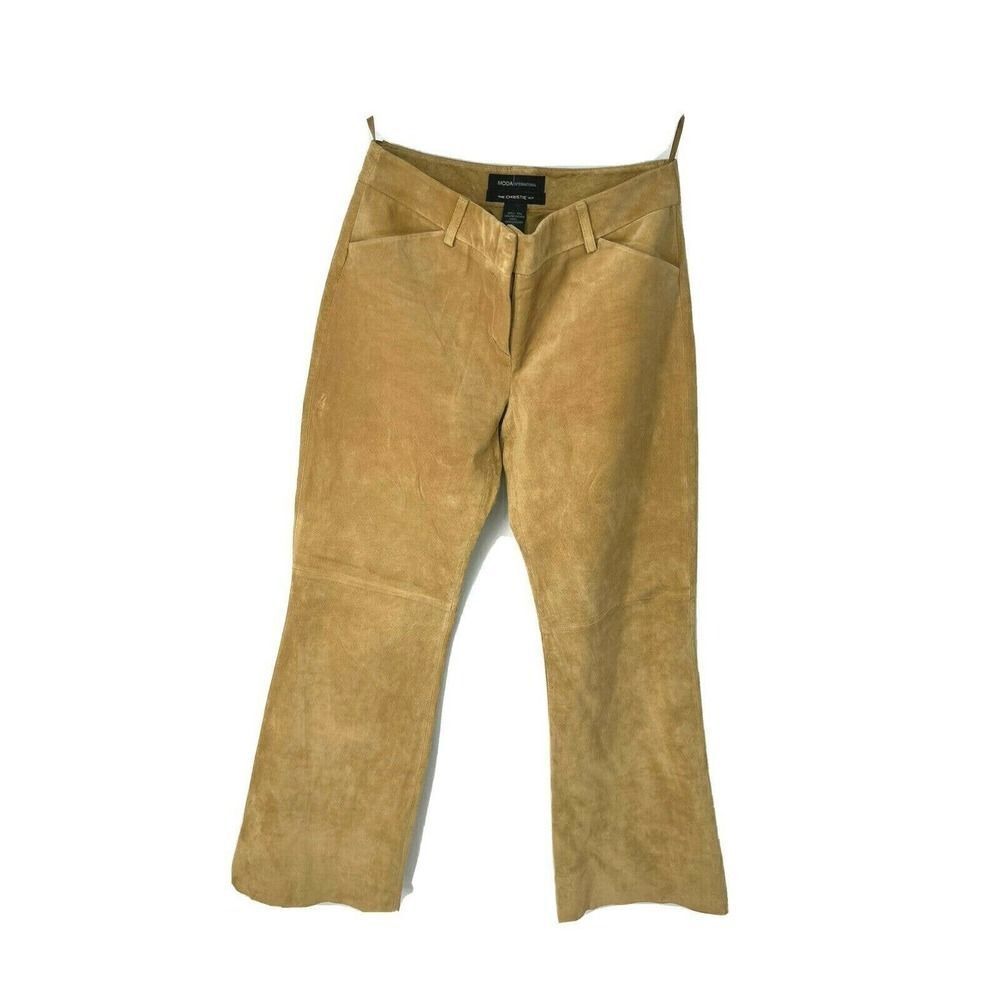 Victoria's Secret Size 2 Petite Tan Suede Pants Christie Fit Moda Int.